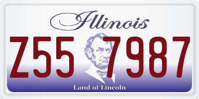 IL license plate Z557987