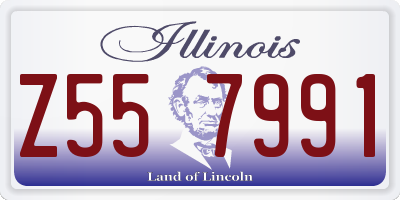IL license plate Z557991