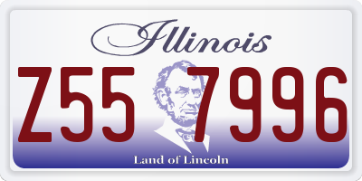 IL license plate Z557996