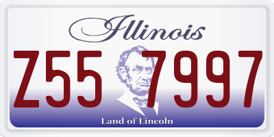 IL license plate Z557997