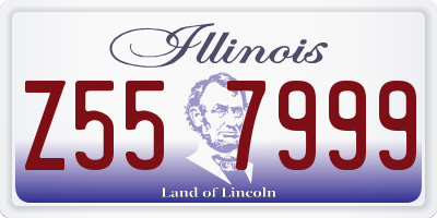 IL license plate Z557999