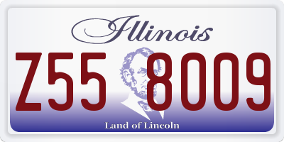 IL license plate Z558009