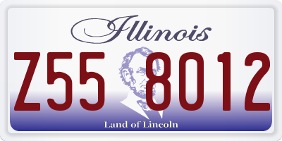 IL license plate Z558012