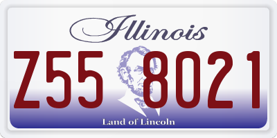 IL license plate Z558021