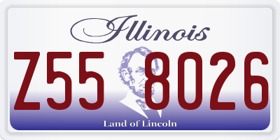 IL license plate Z558026