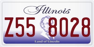 IL license plate Z558028