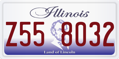 IL license plate Z558032