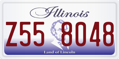 IL license plate Z558048