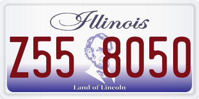 IL license plate Z558050