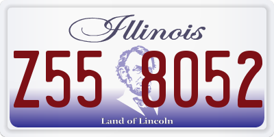 IL license plate Z558052