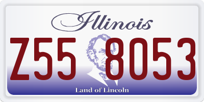 IL license plate Z558053
