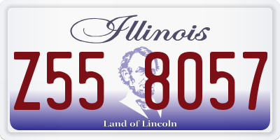 IL license plate Z558057