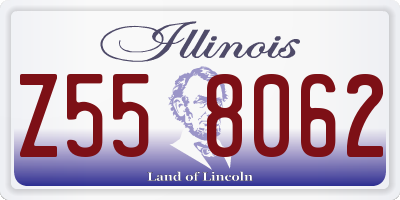 IL license plate Z558062