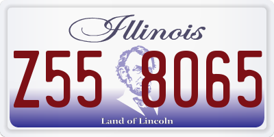 IL license plate Z558065