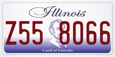 IL license plate Z558066