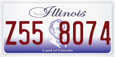IL license plate Z558074