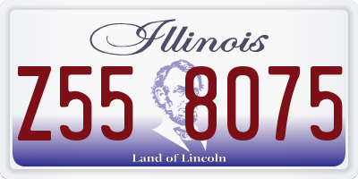 IL license plate Z558075