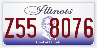 IL license plate Z558076