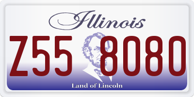 IL license plate Z558080