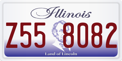 IL license plate Z558082