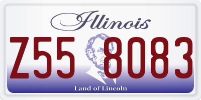 IL license plate Z558083
