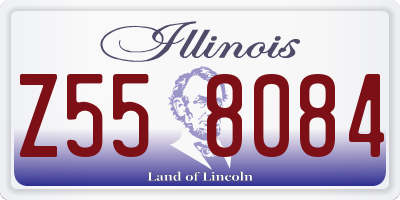 IL license plate Z558084