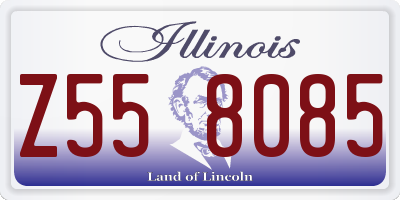 IL license plate Z558085