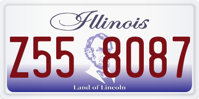 IL license plate Z558087