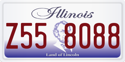 IL license plate Z558088