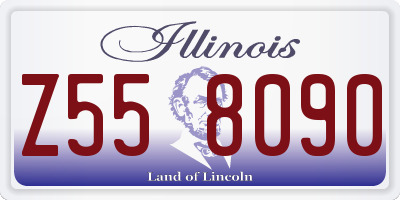 IL license plate Z558090