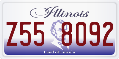 IL license plate Z558092