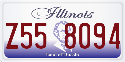 IL license plate Z558094