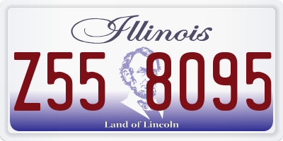 IL license plate Z558095