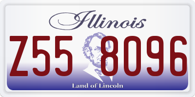 IL license plate Z558096