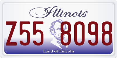 IL license plate Z558098
