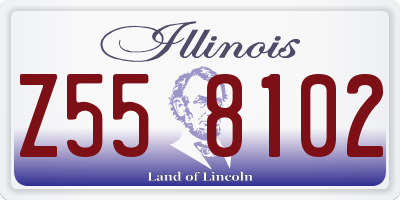 IL license plate Z558102