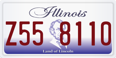 IL license plate Z558110