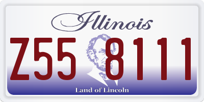 IL license plate Z558111