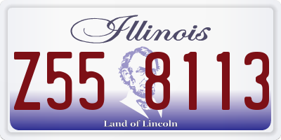 IL license plate Z558113