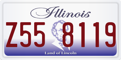 IL license plate Z558119