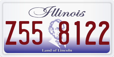 IL license plate Z558122