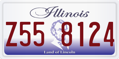 IL license plate Z558124