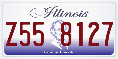 IL license plate Z558127