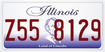 IL license plate Z558129