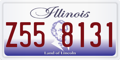 IL license plate Z558131