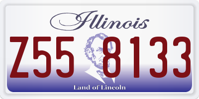 IL license plate Z558133