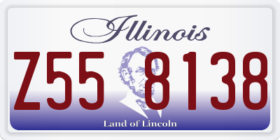 IL license plate Z558138
