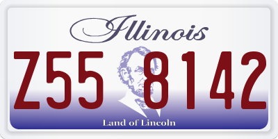 IL license plate Z558142