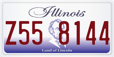 IL license plate Z558144