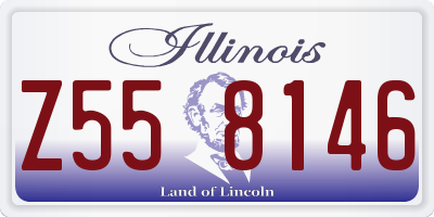 IL license plate Z558146